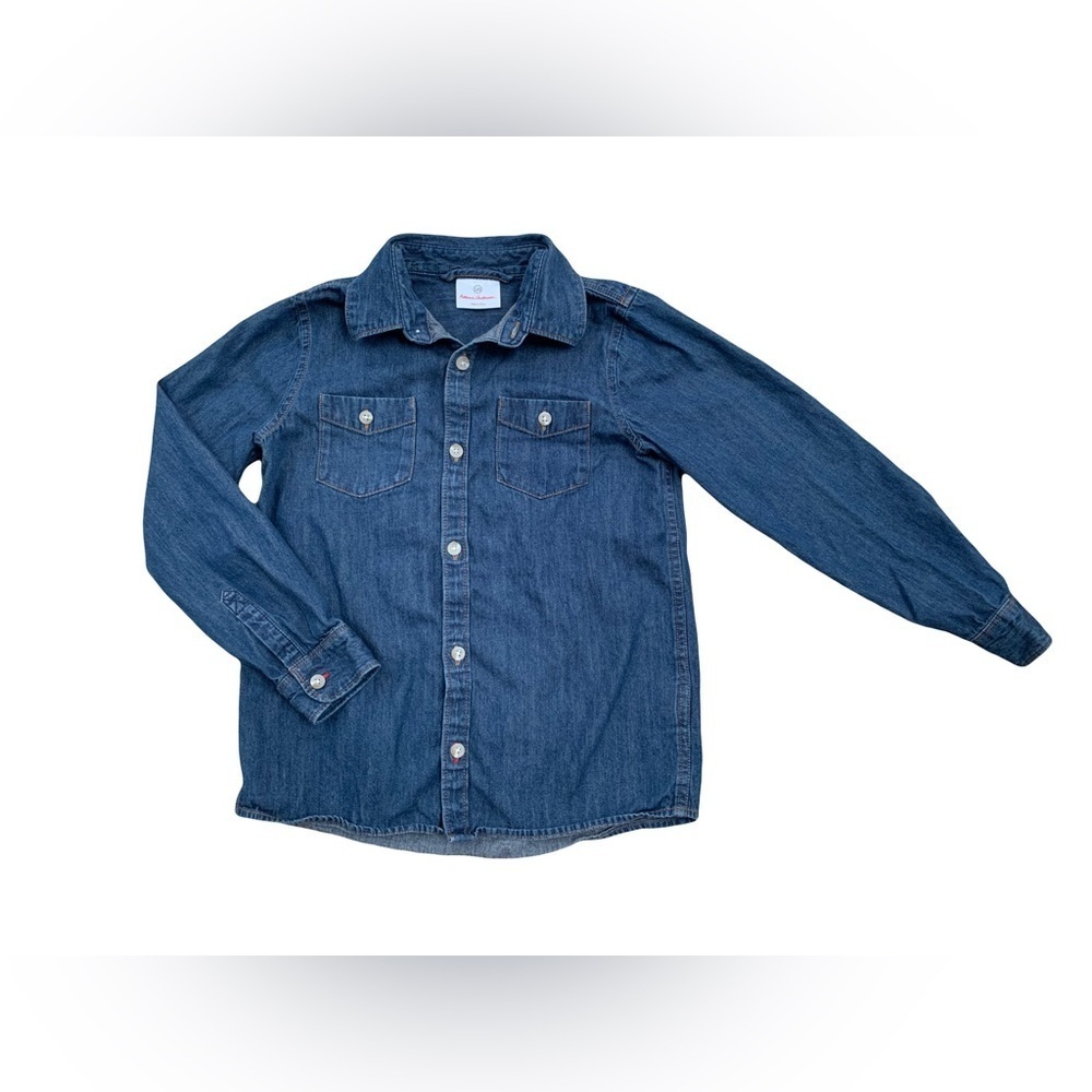 Hanna Andersson Size 120, 6-7, Chambray Button Down Shirt